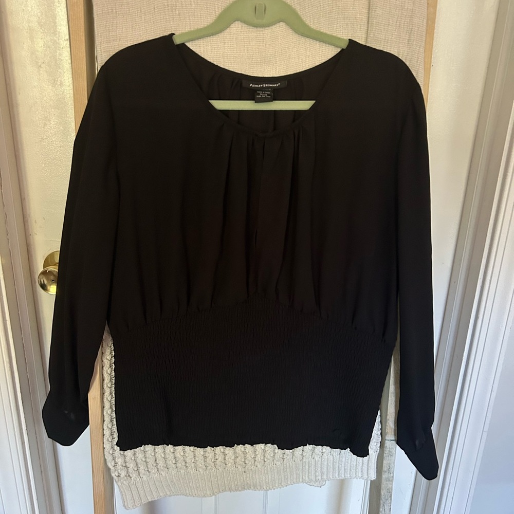 Ashley Stewart Black Blouse